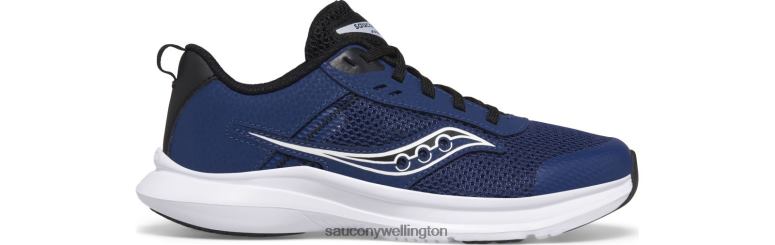 Saucony Kids Axon 3 Sneaker Blue/Black 0066X1005