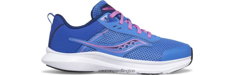 Saucony Kids Axon 3 Sneaker Bluelight/Grape 0066X1006