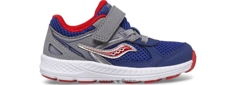 Saucony Kids Cohesion 14 A/C Jr. Sneaker Navy/Red 0066X922
