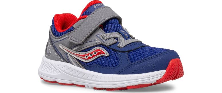 Saucony Kids Cohesion 14 A/C Jr. Sneaker Navy/Red 0066X922