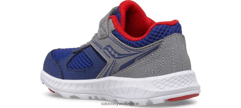 Saucony Kids Cohesion 14 A/C Jr. Sneaker Navy/Red 0066X922