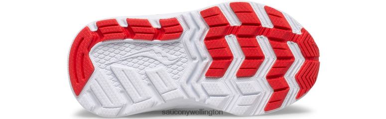 Saucony Kids Cohesion 14 A/C Jr. Sneaker Navy/Red 0066X922