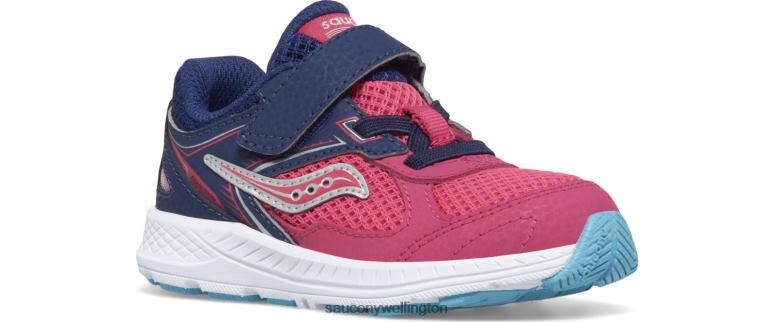 Saucony Kids Cohesion 14 A/C Jr. Sneaker Pink/Navy 0066X923