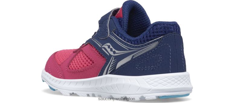 Saucony Kids Cohesion 14 A/C Jr. Sneaker Pink/Navy 0066X923