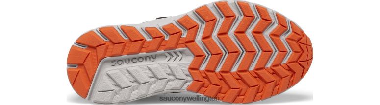 Saucony Kids Cohesion 14 A/C Sneaker Black/Navy/Rust 0066X914