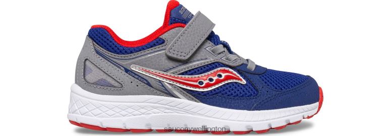 Saucony Kids Cohesion 14 A/C Sneaker Navy/Red 0066X912