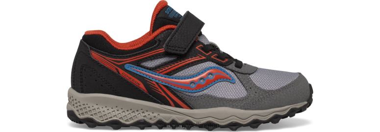 Saucony Kids Cohesion TR14 A/C Sneaker Black/Grey/Rust 0066X972