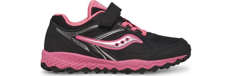 Saucony Kids Cohesion TR14 A/C Sneaker Black/Pink 0066X971