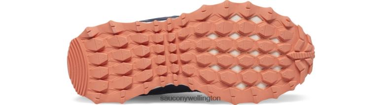 Saucony Kids Cohesion TR14 A/C Sneaker Navy/Teal/Coral 0066X974