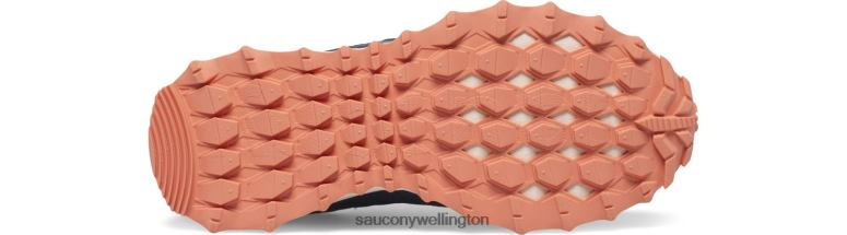 Saucony Kids Cohesion TR14 Lace Sneaker Navy/Teal/Coral 0066X896