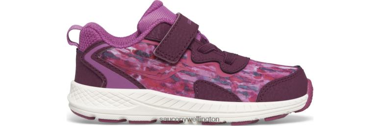 Saucony Kids Flash 3.0 A/C Jr. Sneaker Berry 0066X1032