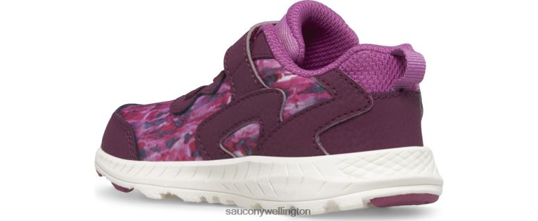 Saucony Kids Flash 3.0 A/C Jr. Sneaker Berry 0066X1032