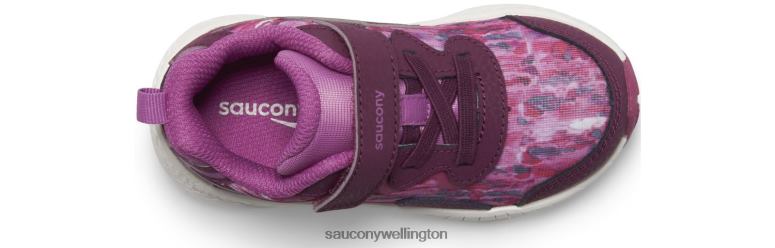 Saucony Kids Flash 3.0 A/C Jr. Sneaker Berry 0066X1032