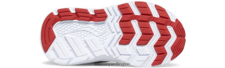 Saucony Kids Flash 3.0 A/C Jr. Sneaker Navy/Lava 0066X1031