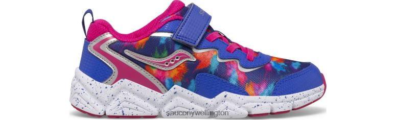 Saucony Kids Flash 3.0 A/C Sneaker Blue/Pink 0066X978