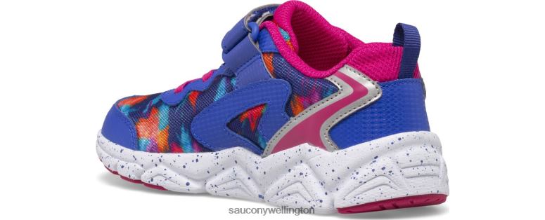 Saucony Kids Flash 3.0 A/C Sneaker Blue/Pink 0066X978