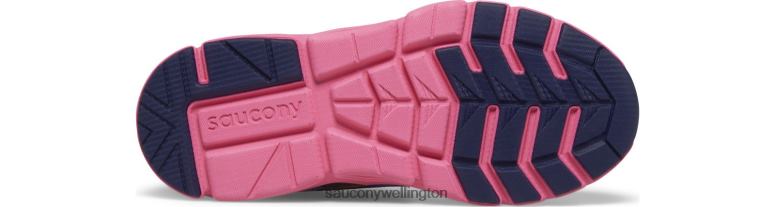 Saucony Kids Flash 3.0 A/C Sneaker Neon/Blue/Pink 0066X975