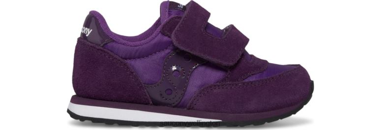 Saucony Kids Jazz Hook & Loop Sneaker Purple 0066X954