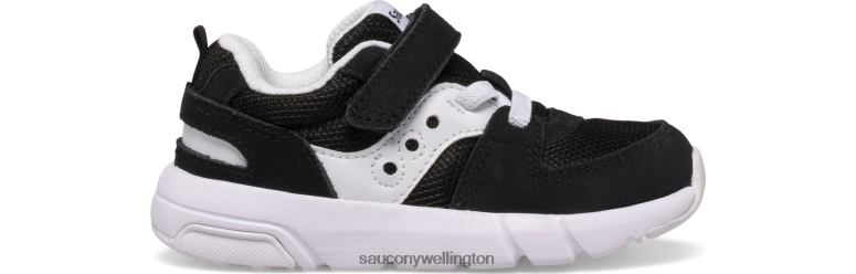 Saucony Kids Jazz Lite 2.0 Sneaker Black/White 0066X902