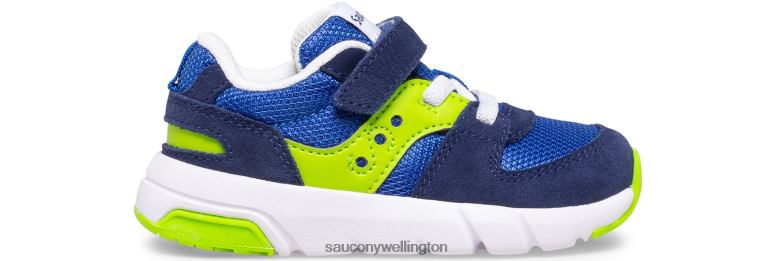 Saucony Kids Jazz Lite 2.0 Sneaker Blue/Green 0066X903