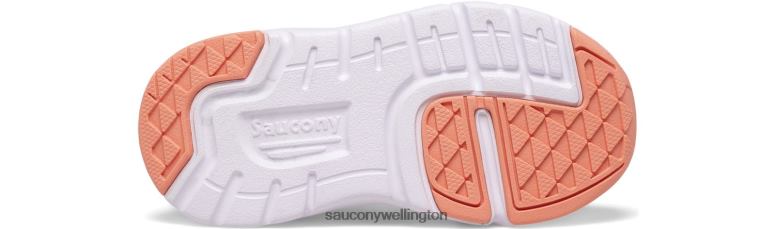 Saucony Kids Jazz Lite 2.0 Sneaker Purple/Periwinkle/Coral 0066X907