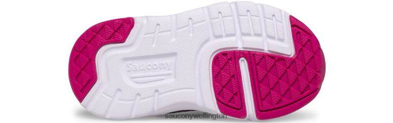 Saucony Kids Jazz Lite 2.0 Sneaker White/Navy/Pink 0066X908