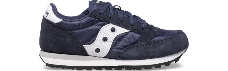 Saucony Kids Jazz Original Sneaker Navy/White 0066X1014