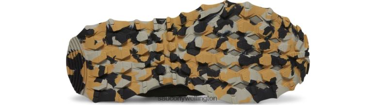 Saucony Kids Peregrine 12 Shield A/C Sneaker Black/Slime 0066X880