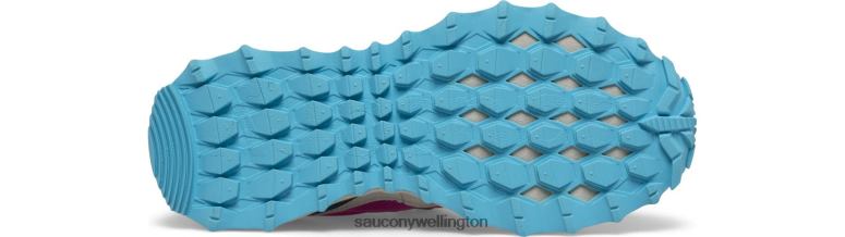 Saucony Kids Peregrine 12 Shield A/C Sneaker Navy/Pink/Turq 0066X881