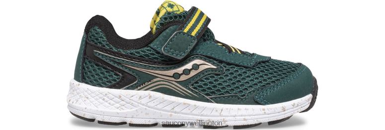 Saucony Kids Ride 10 Jr. Sneaker Green/Gold/Black 0066X961
