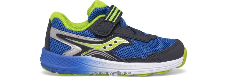 Saucony Kids Ride 10 Jr. Sneaker Navy/Green 0066X956