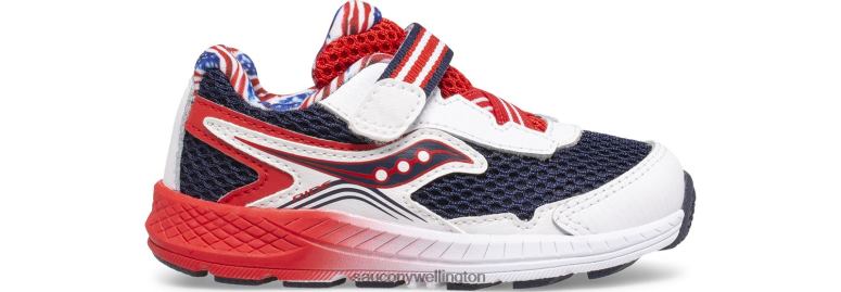 Saucony Kids Ride 10 Jr. Sneaker Red/White/Blue 0066X969