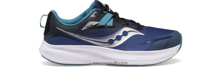 Saucony Kids Ride 15 Sneaker Twilight/Black 0066X1038