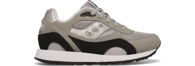 Saucony Kids Shadow 6000 Sneaker Grey/White 0066X1029
