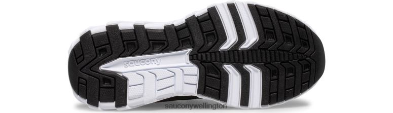 Saucony Kids Wind 2.0 A/C Sneaker Black/White 0066X871