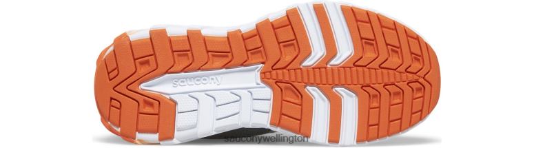 Saucony Kids Wind 2.0 A/C Sneaker Grey/Orange 0066X872