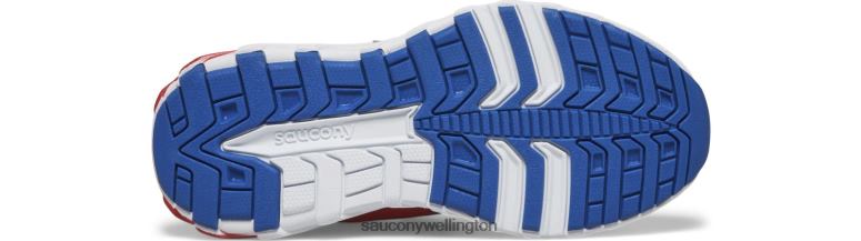Saucony Kids Wind 2.0 A/C Sneaker Red/Blue 0066X878