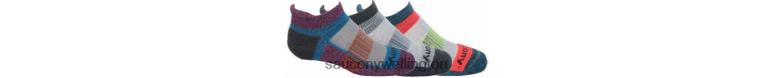 Saucony Kids Kids Inferno 3-Pack Sock Grey Multi 0066X1040