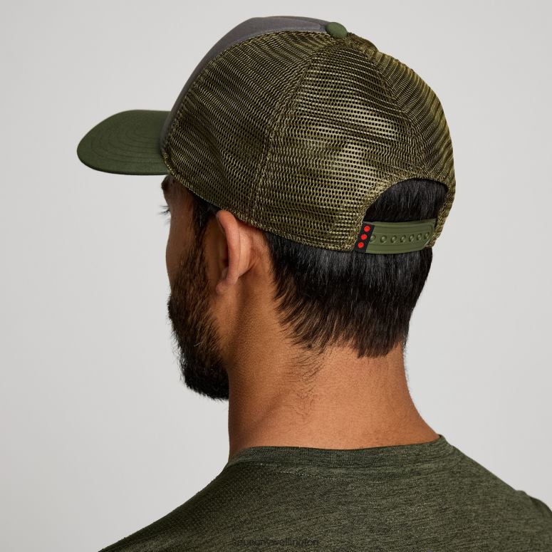 Saucony Men Foamie Trucker Hat Climbing Ivy Graphic 0066X469