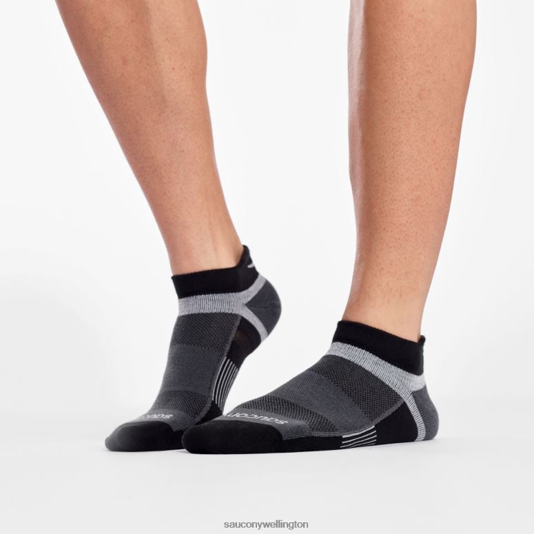 Saucony Men Inferno Liteweight 3-Pack Socks Black 0066X487