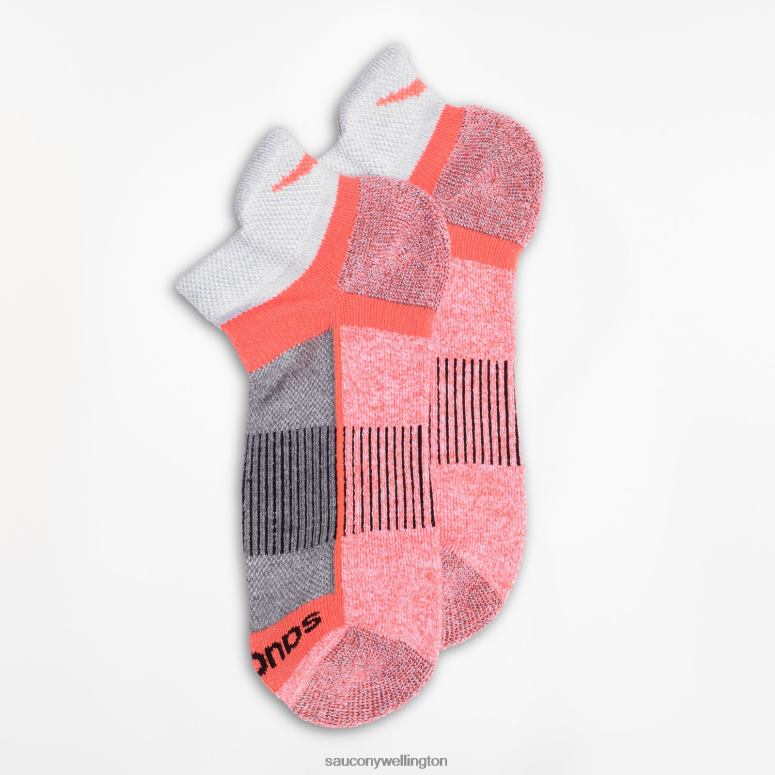 Saucony Men Inferno No Show Tab 3-Pack Socks Grey Heather 0066X479