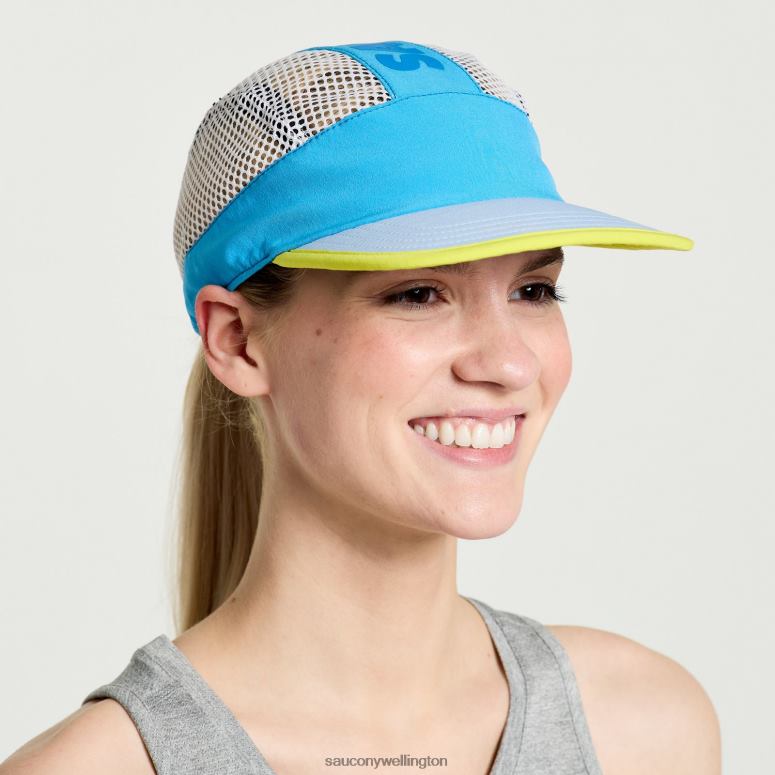 Saucony Men Outpace Foamie Hat Azure 0066X458