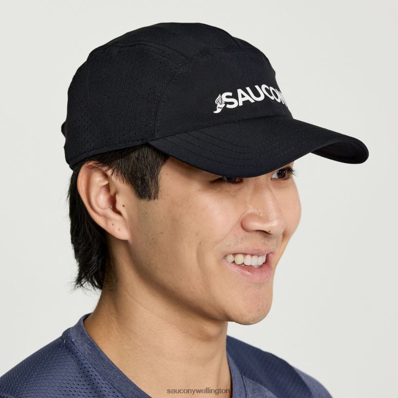 Saucony Men Outpace Hat Black 0066X447