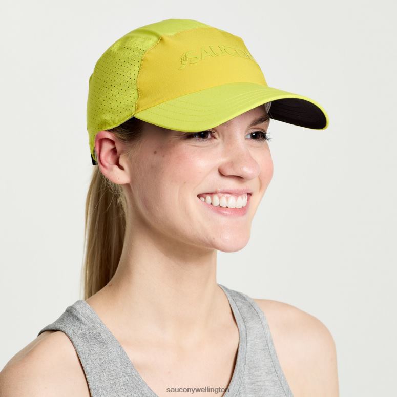Saucony Men Outpace Hat Citron 0066X448