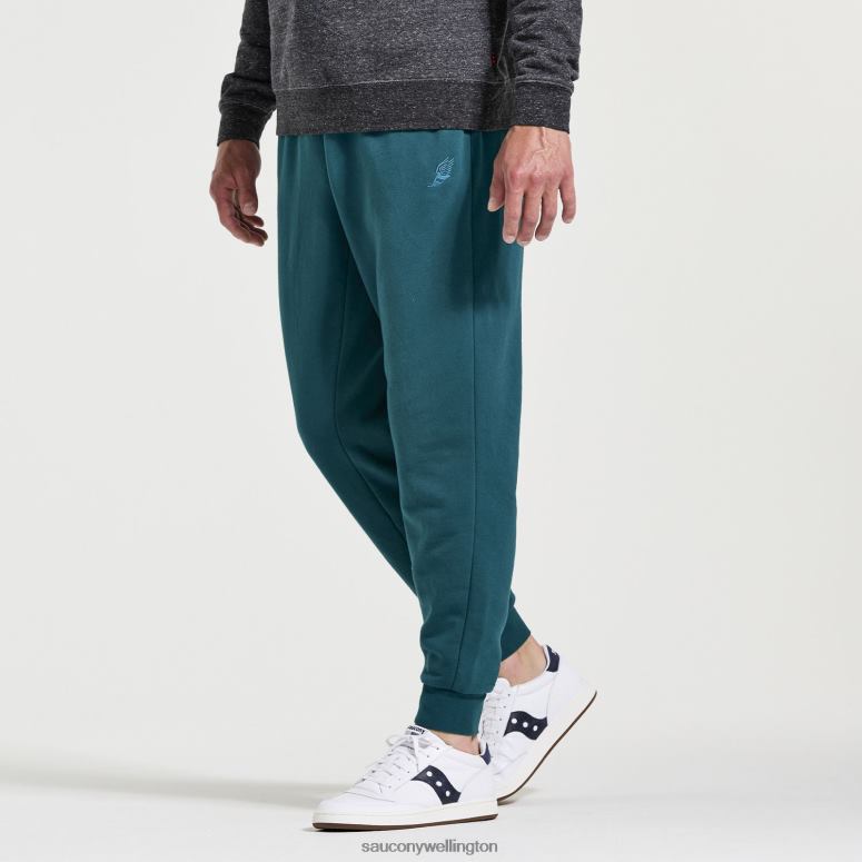 Saucony Men Rested Sweatpant Lagoon Graphic 0066X419