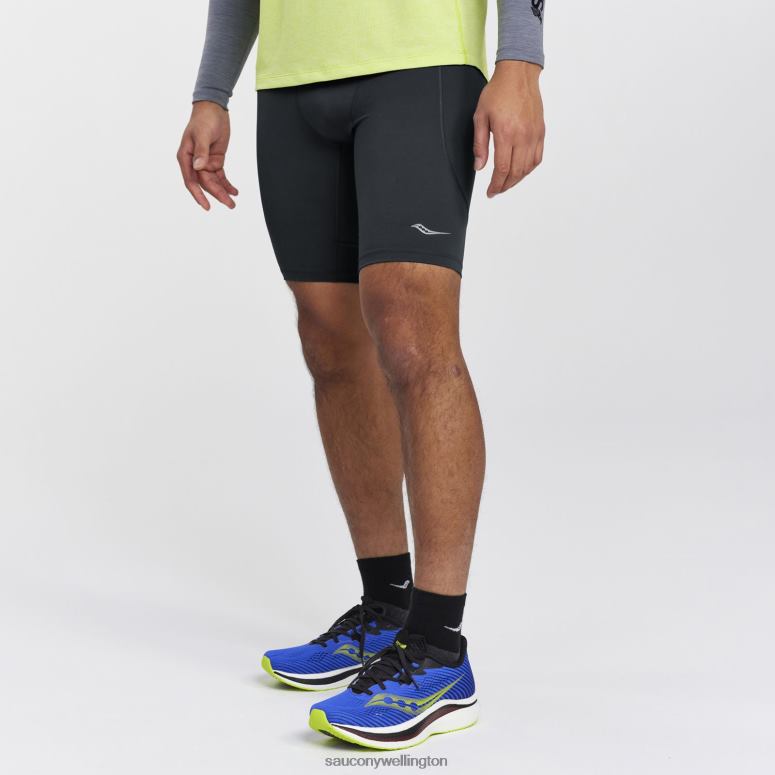 Saucony Men Bell Lap Short Black 0066X422