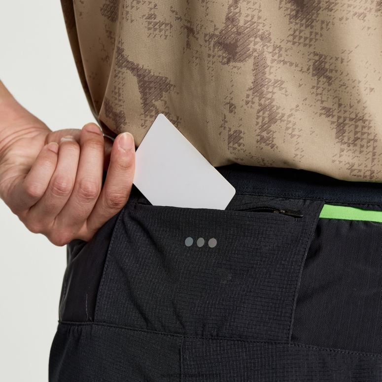 Saucony Men Explorer Utility 6 Short Black 0066X394