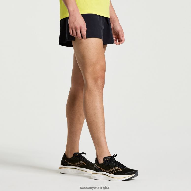 Saucony Men Outpace 2.5 Split Short Black 0066X396