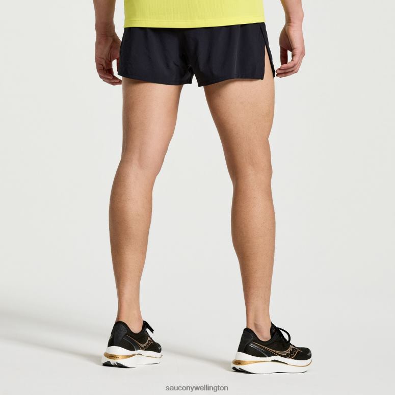 Saucony Men Outpace 2.5 Split Short Black 0066X396