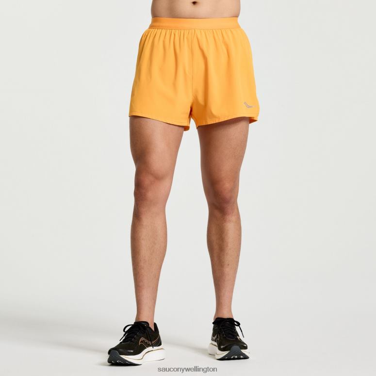 Saucony Men Outpace 2.5 Split Short Marigold 0066X398